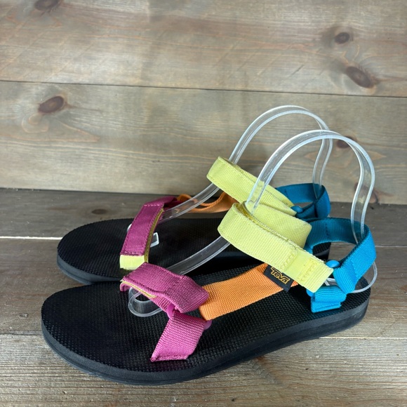 teva original universal womens size 8 shoes multicolor athletic sandals - Picture 1 of 8